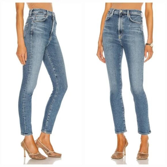AGOLDE Jeans Pinch Waist Skinny Ultra High Rise size 26 Stretch - Picture 1 of 13